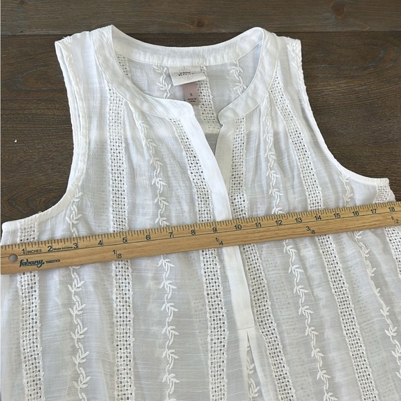 Knox Rose White Embroidered Top S - Picture 5 of 7
